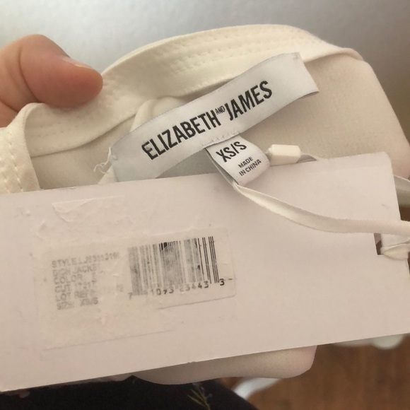 Elizabeth and James Ivory Dion Collarless Jacket S - Picture 8 of 8